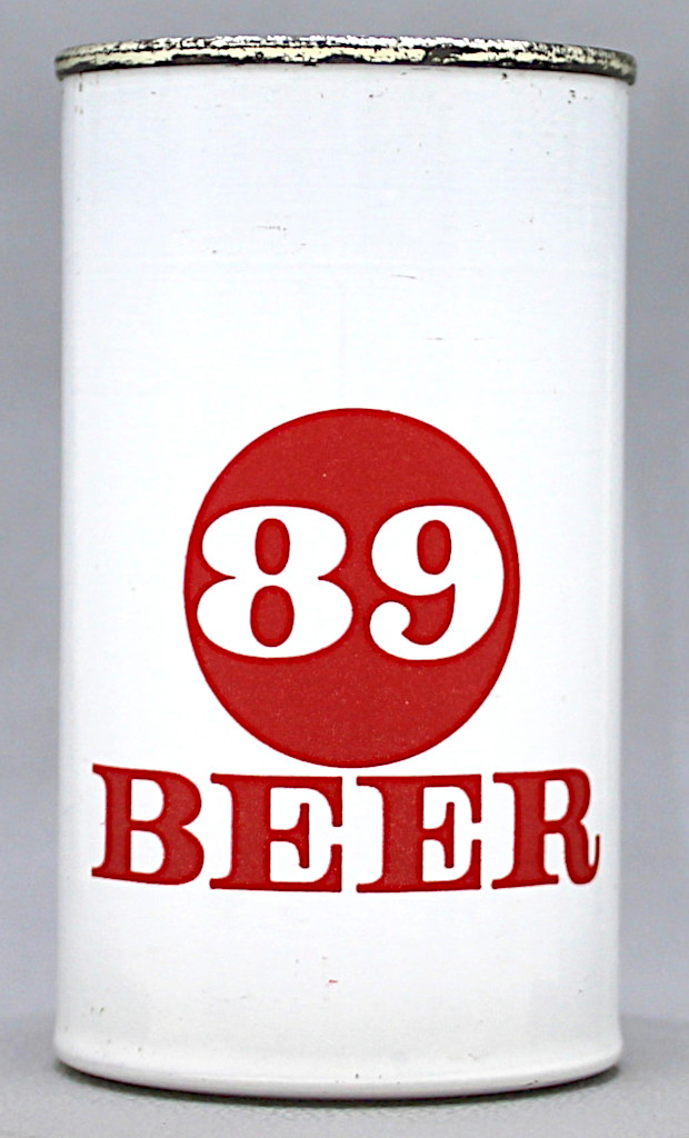 89 Beer 12 Oz Flat Top Can