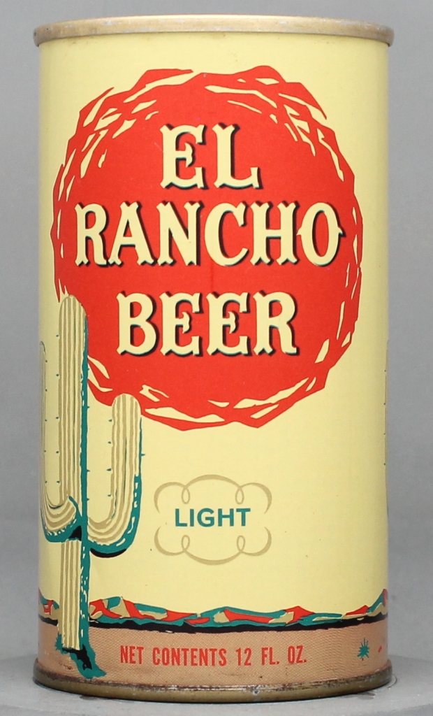 El Rancho Light Beer 12 Oz Tab Top Can