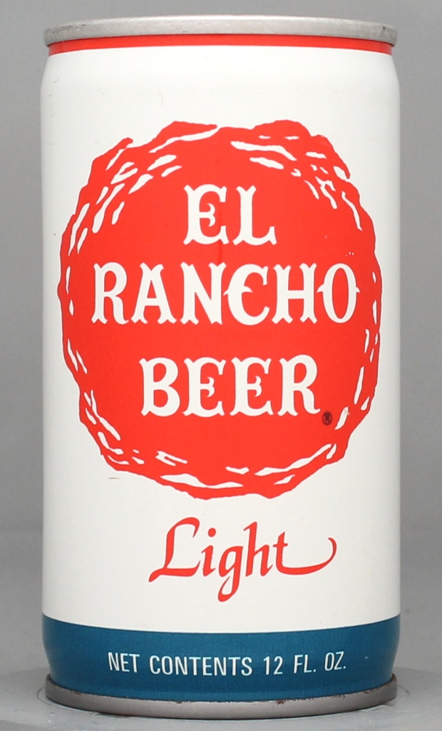 El Rancho Light Beer 12 Oz Tab Top Can