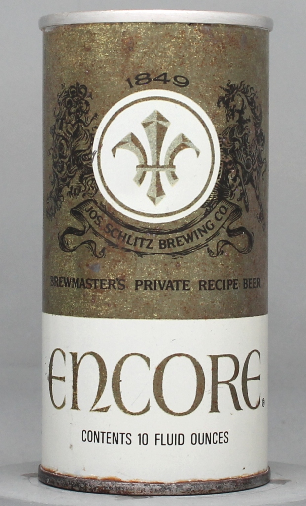 Encore Brewmaster's Private Beer 10 Oz Tab Top Can