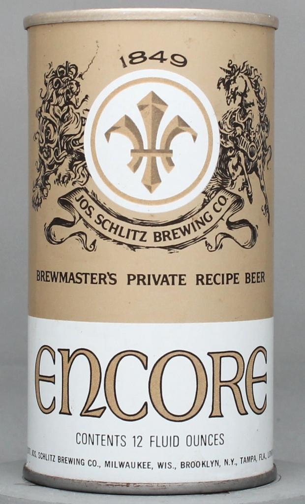 Encore Brewmaster's Private Beer 12 Oz Tab Top Can
