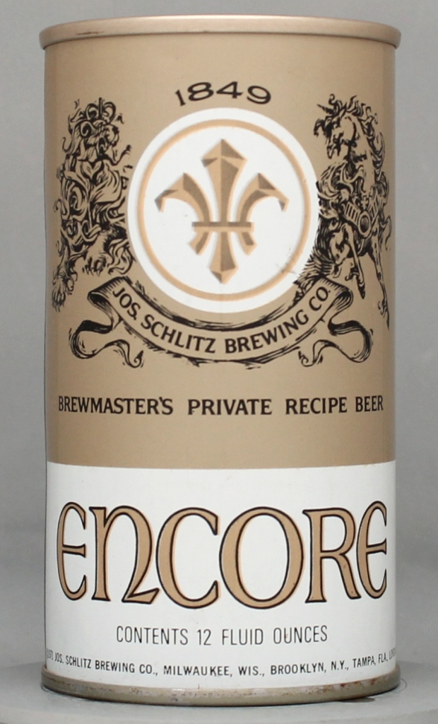 Encore Brewmaster's Private Beer 12 Oz Tab Top Can
