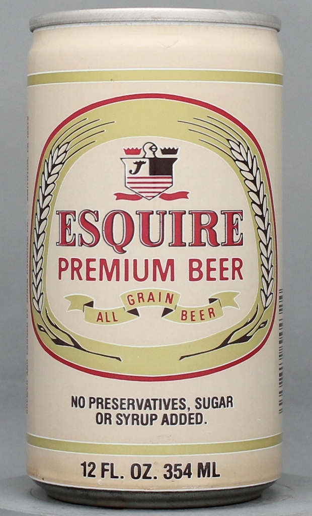 Esquire Premium Beer 12 Oz Tab Top Can