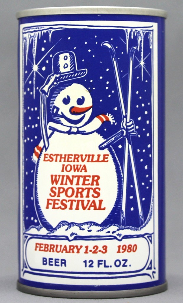 Estherville Iowa Winter Beer 12 Oz Tab Top Can