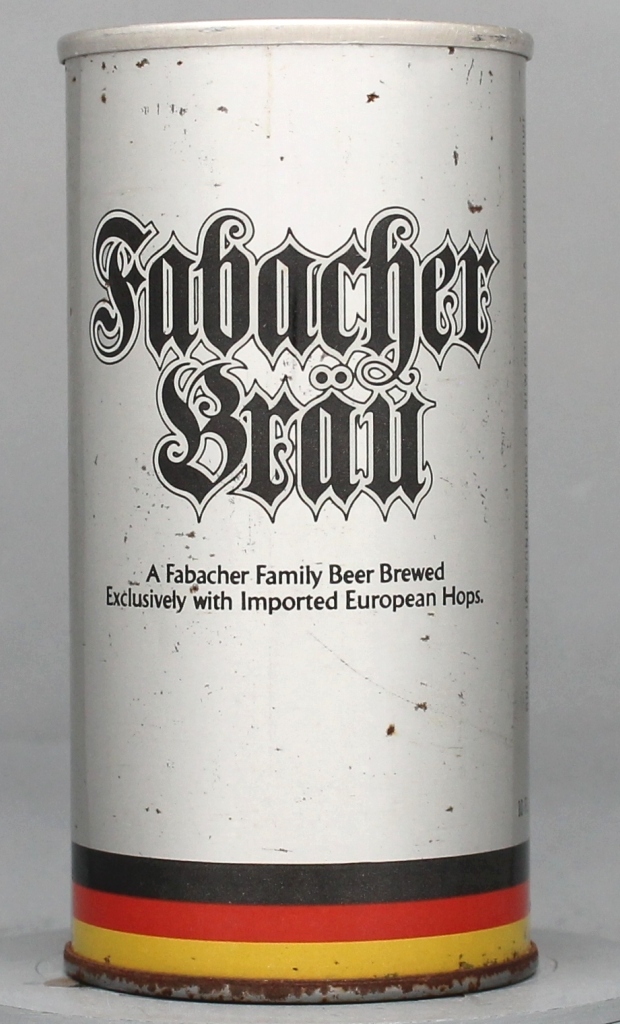 Fabacher Brau Beer 10 Oz Tab Top Can