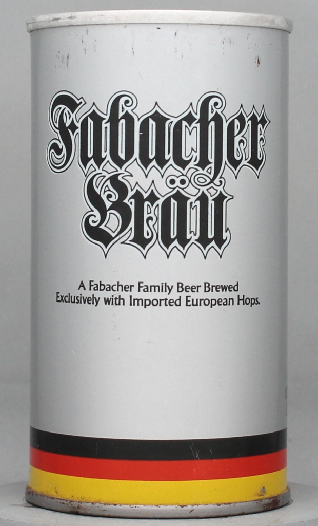 Fabacher Brau Beer 12 Oz Tab Top Can