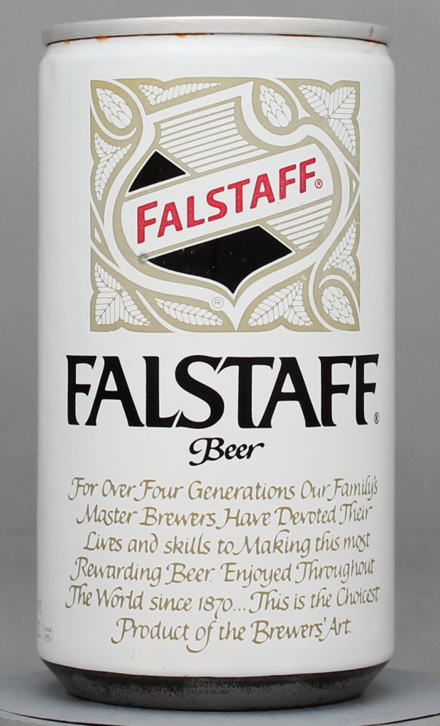 Falstaff Beer 12 Oz Tab Top Can