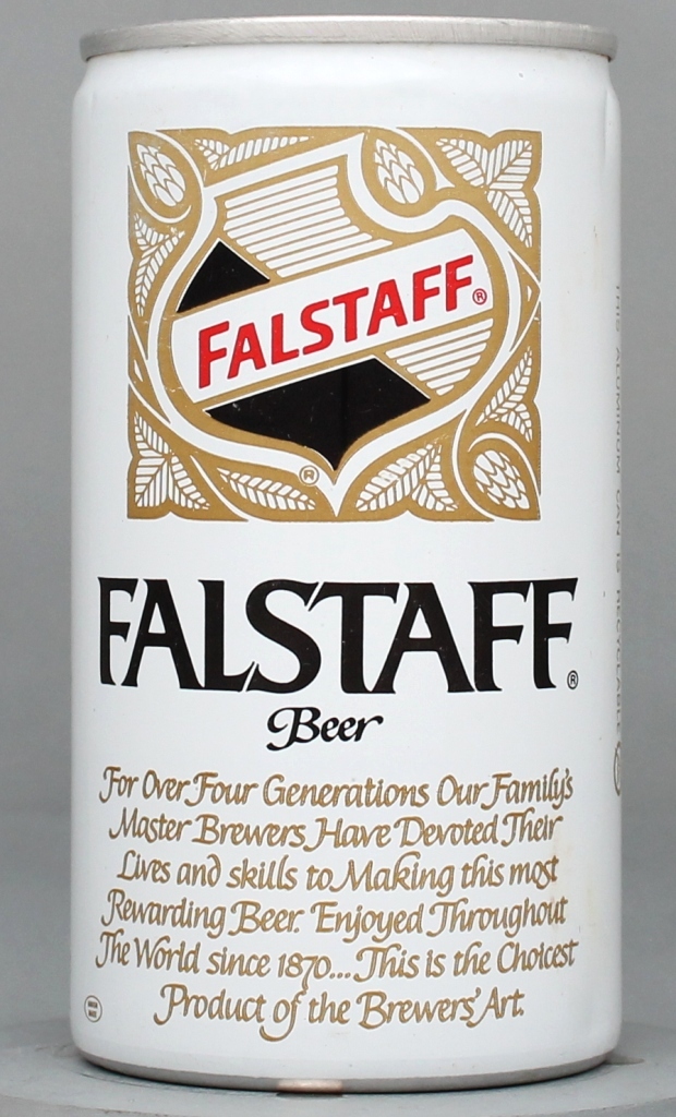 Falstaff Beer 12 Oz Tab Top Can