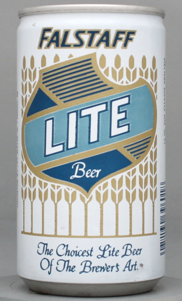Falstaff Lite Beer 12 Oz Tab Top Can