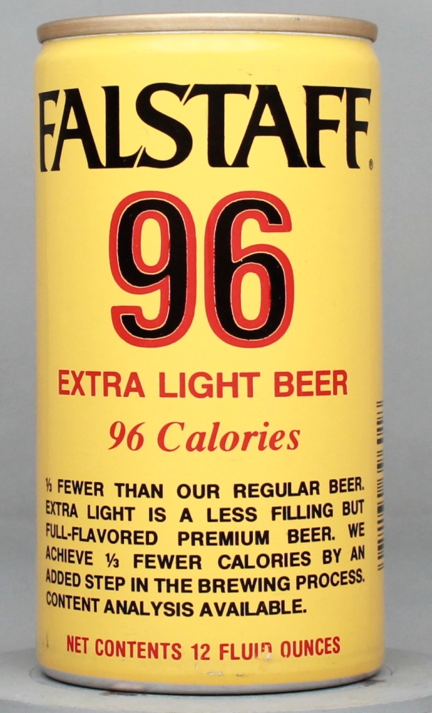 Falstaff 96 Extra Light Beer 12 Oz Tab Top Can