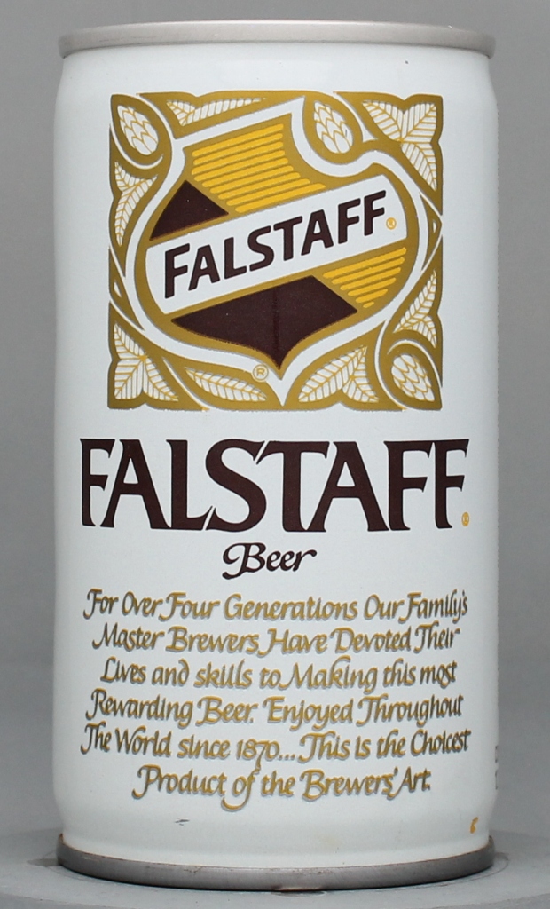 Falstaff Beer 12 Oz Tab Top Can