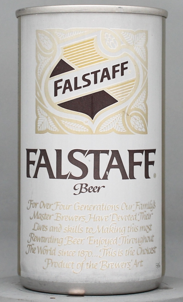 Falstaff Beer 12 Oz Tab Top Can