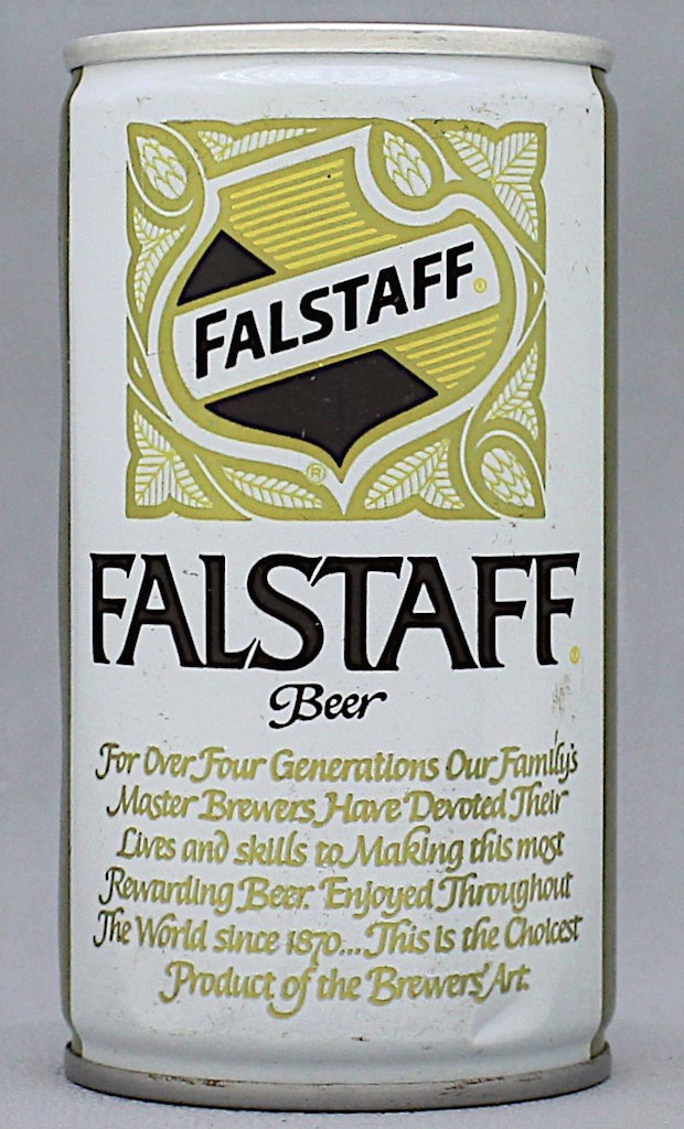 Falstaff Beer 12 Oz Tab Top Can