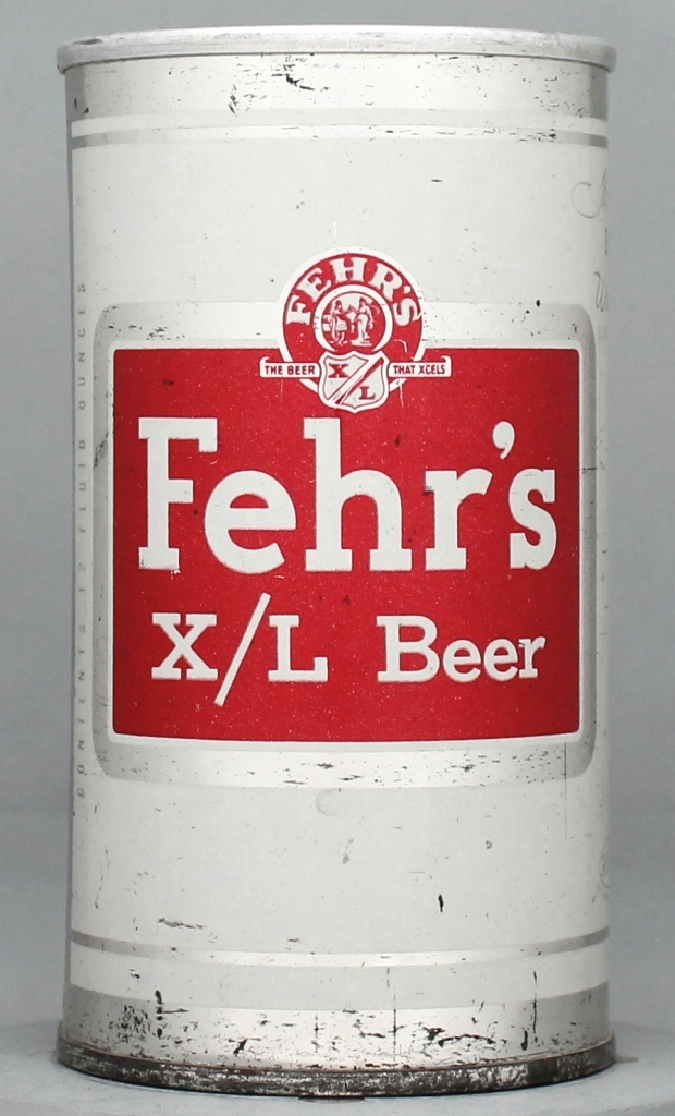 Fehr's X/L Beer 12 Oz Zip Top Can