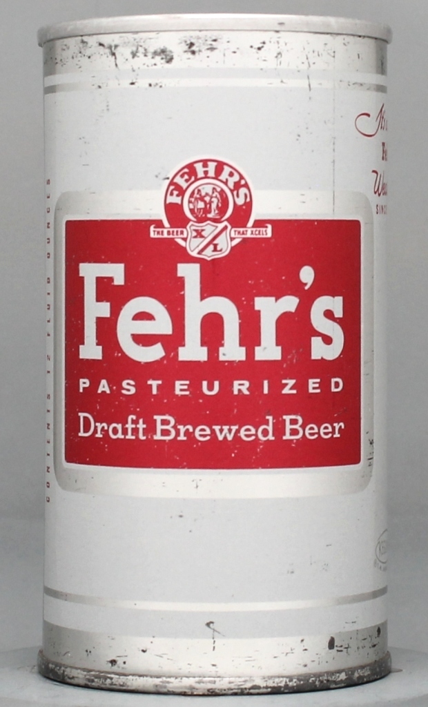 Fehr's Pasteurized Draft Brewed Beer 12 Oz Tab Top Can