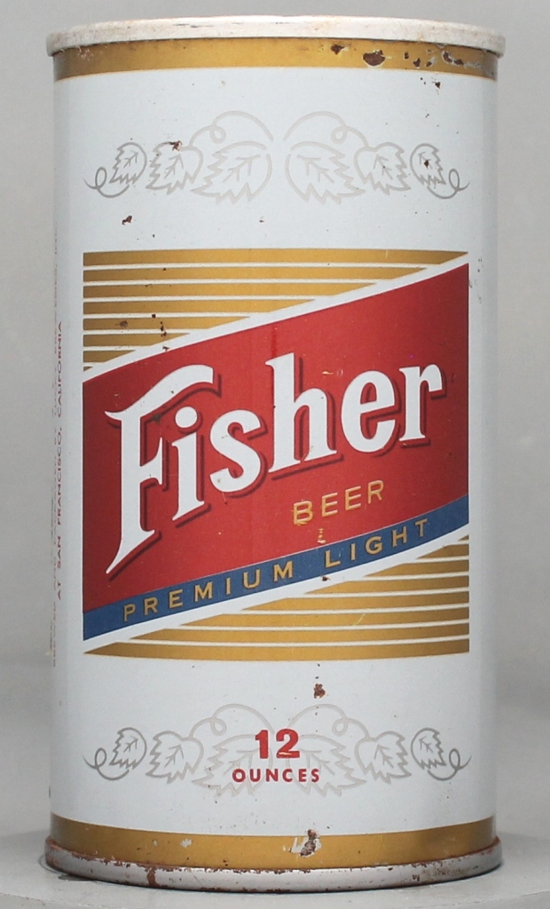 Fisher Premium Light Beer 12 Oz Tab Top Can