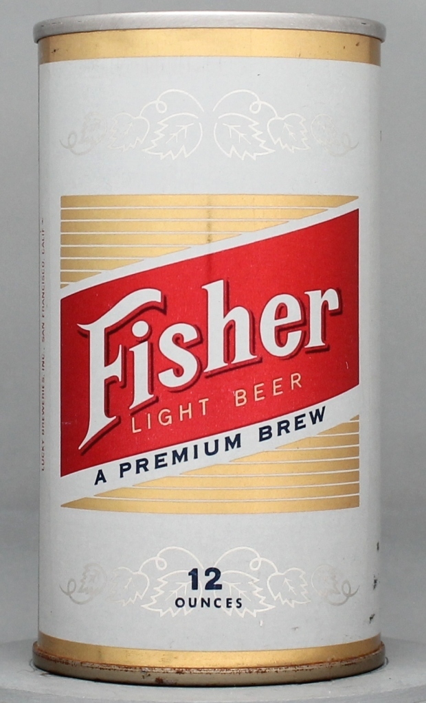 Fisher Light Premium Brew Beer 12 Oz Tab Top Can
