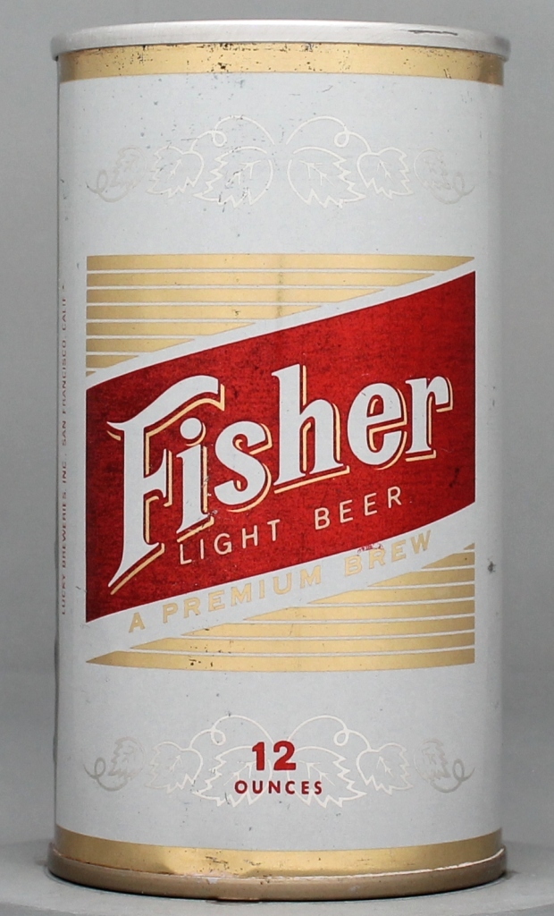 Fisher Light Premium Brew Beer 12 Oz Tab Top Can