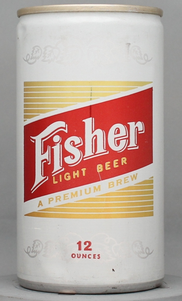 Fisher Light Premium Brew Beer 12 Oz Tab Top Can