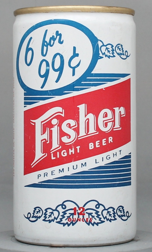 Fisher Light, Premium Light Beer 12 Oz Tab Top Can