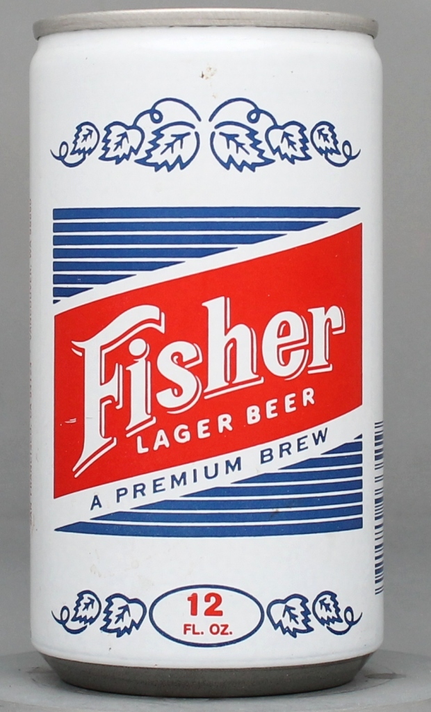 Fisher Lager Premium Brew Beer 12 Oz Tab Top Can
