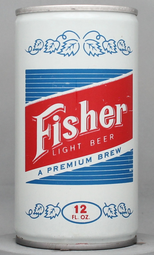Fisher Light Premium Brew Beer 12 Oz Tab Top Can