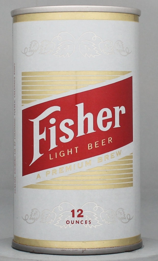 Fisher Light Premium Brew Beer 12 Oz Tab Top Can