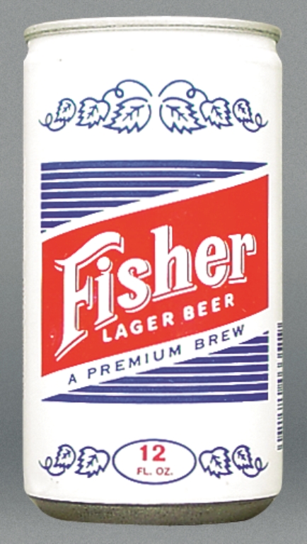 Fisher Lager Premium Brew Beer 12 Oz Tab Top Can