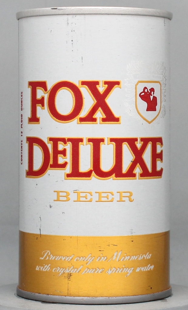 Fox Deluxe Beer 12 Oz Tab Top Can