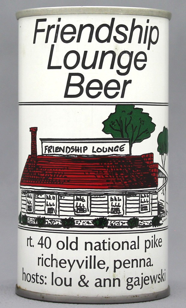 Friendship Lounge Beer 12 Oz Tab Top Can