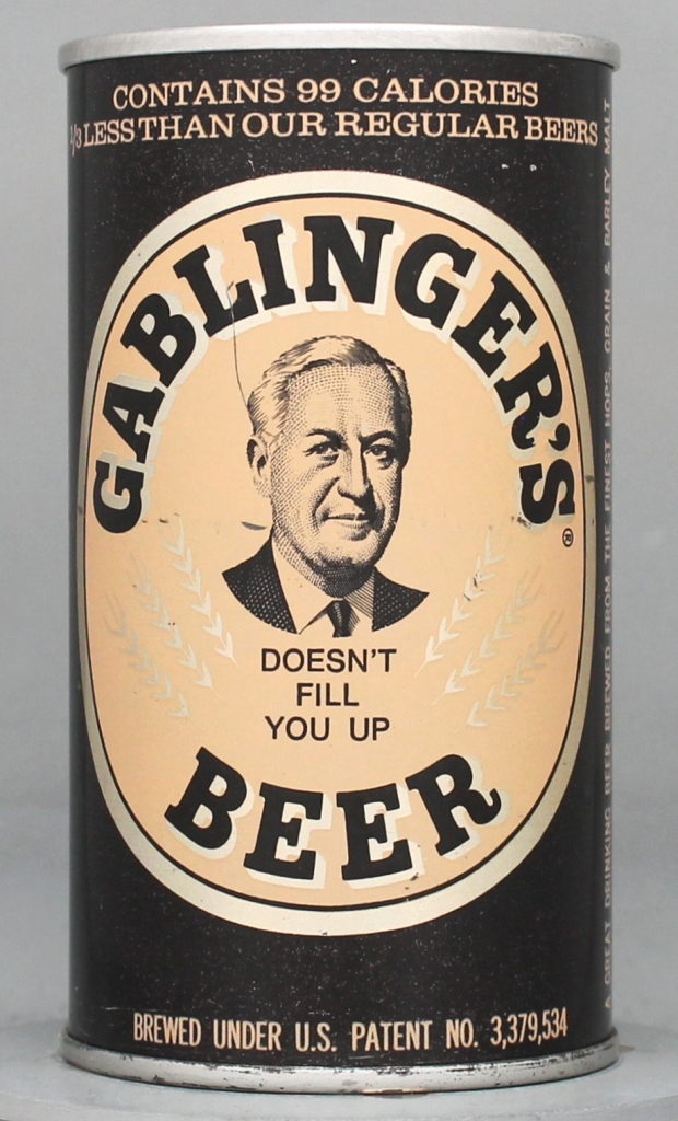 Gablinger's Beer 12 Oz Tab Top Can