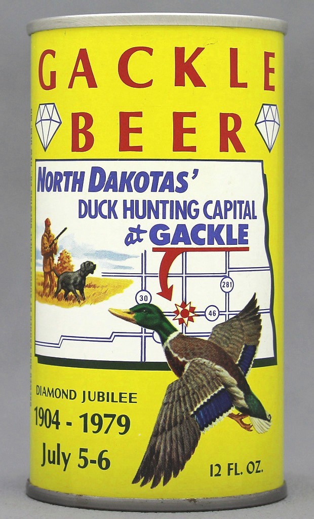 Gackle Beer 12 Oz Tab Top Can