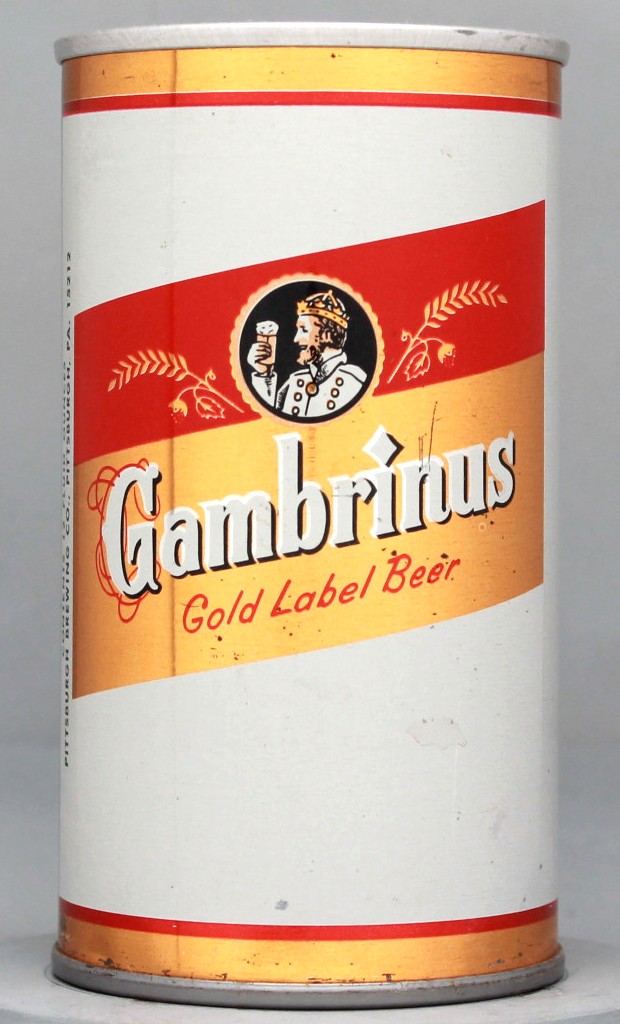 Gambrinus Gold Label Beer 12 Oz Tab Top Can