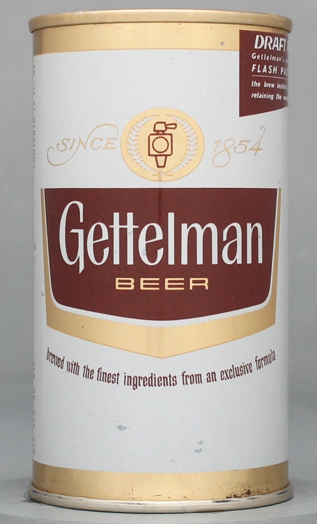 Gettelman Beer 12 Oz Zip/Tab Top Can