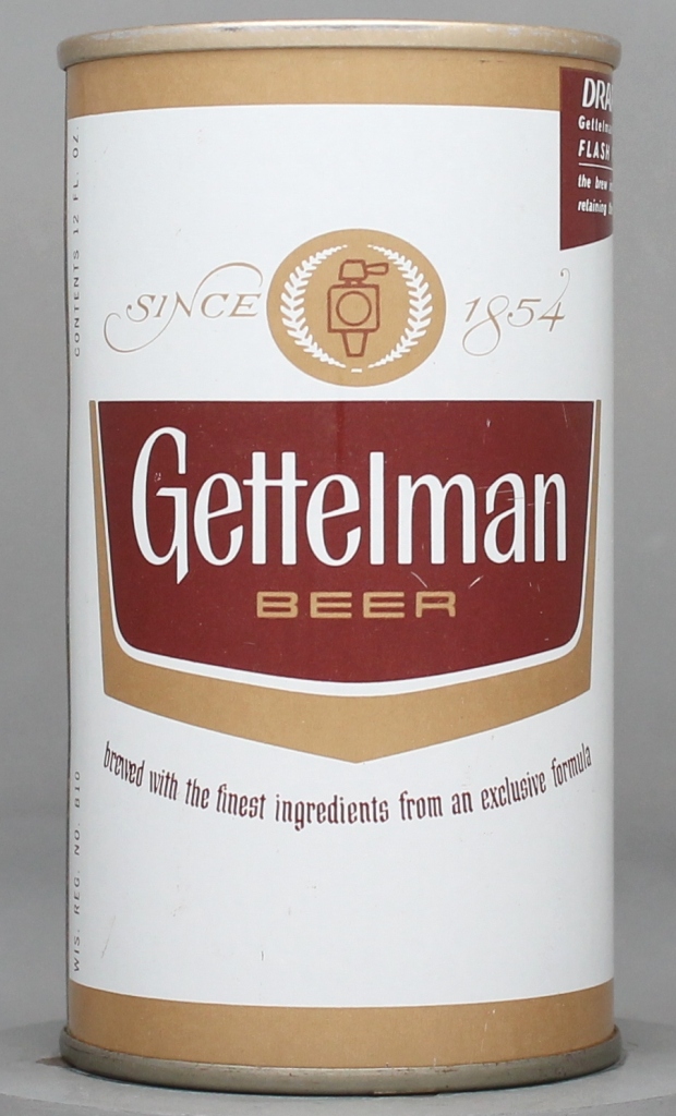 Gettelman Beer 12 Oz Tab Top Can