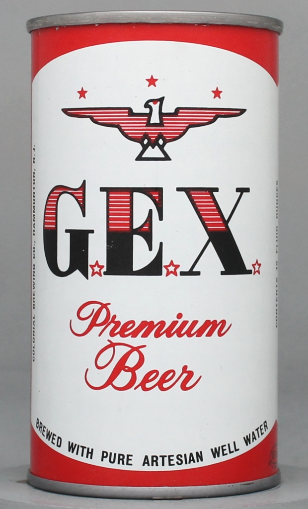 G.e.x. Premium Beer 12 Oz Tab/Insert Top Can