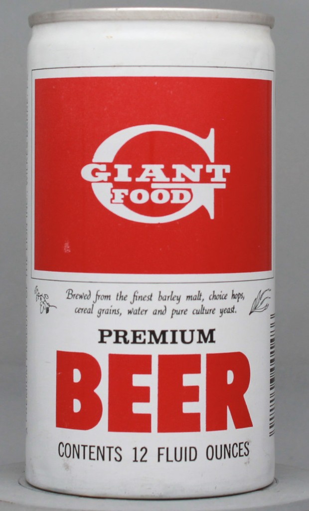 Giant Food Beer 12 Oz Tab Top Can