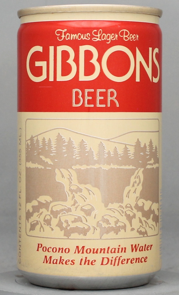Gibbons Famous Lager Beer 12 Oz Tab/Stay Top Can
