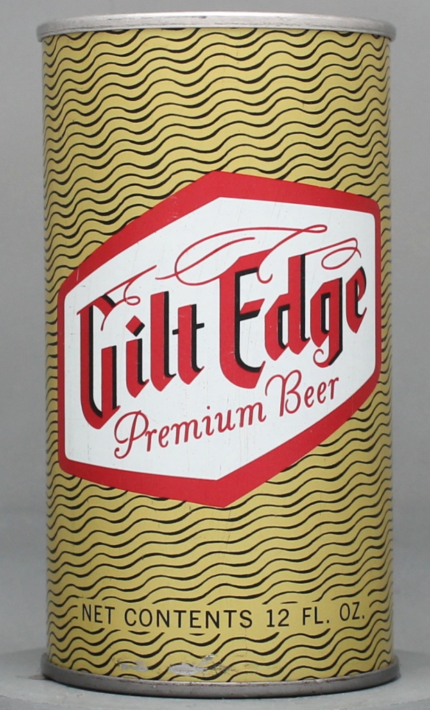 Gilt Edge Premium Beer 12 Oz Tab Top Can