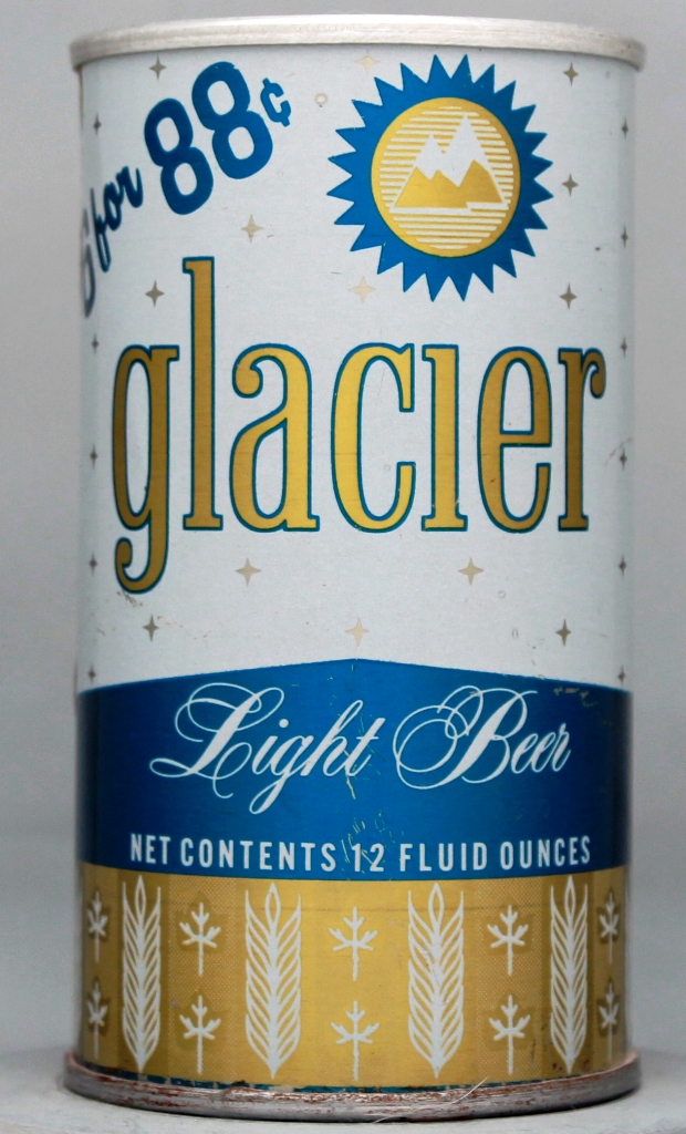 Glacier Light Beer 12 Oz Tab Top Can