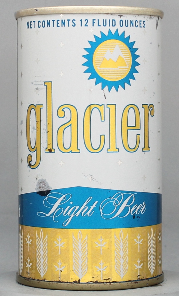 Glacier Light Beer 12 Oz Tab Top Can