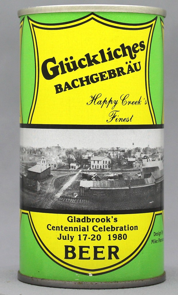Gluckliches Bachgebrau Beer 12 Oz Tab Top Can