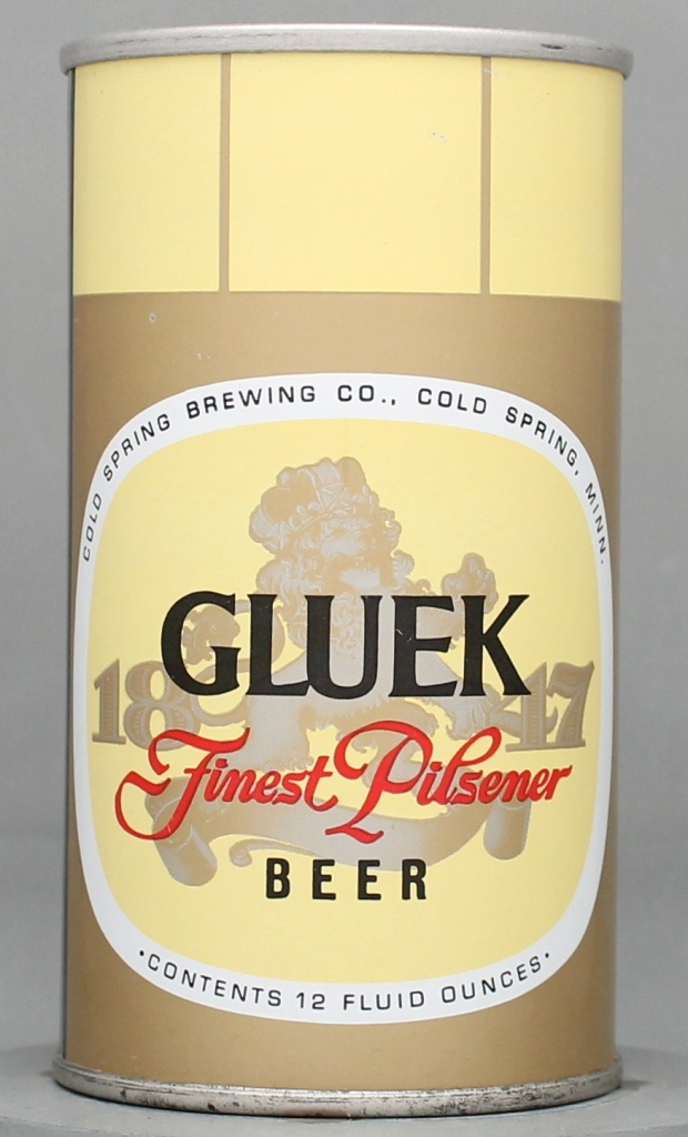 Gluek Pilsner Beer 12 Oz Tab Top Can