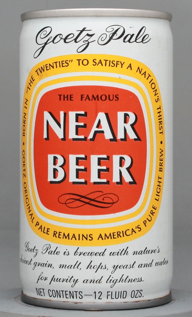 Goetz Pale Famous Near Beer 12 Oz Tab Top Can