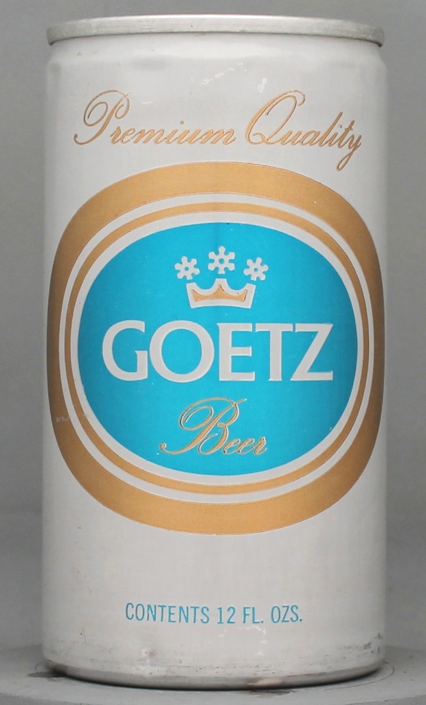 Goetz Premium Quality Beer 12 Oz Tab Top Can