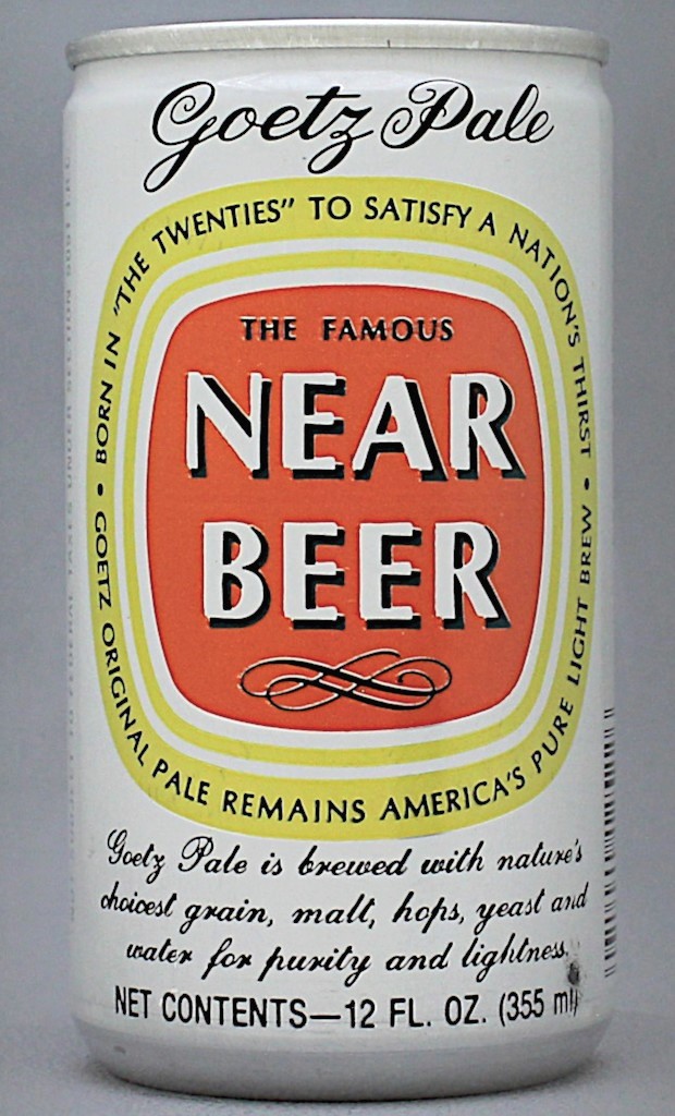 Goetz Pale The Famous Near Beer 12 Oz Tab Top Can