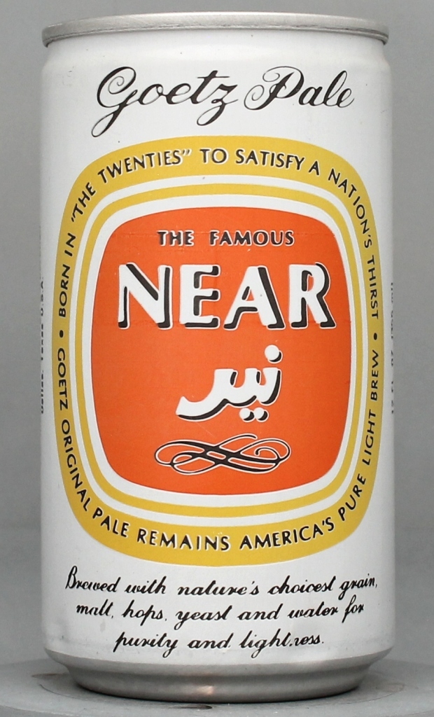 Goetz Pale The Famous Near Beer 12 Oz Tab Top Can