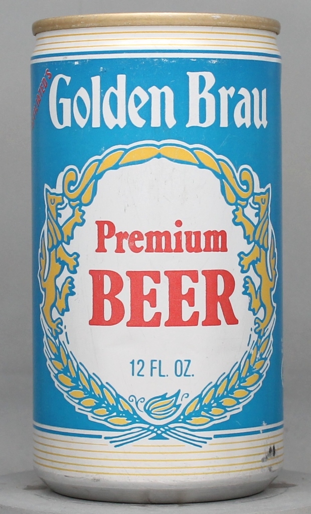 Golden Brau Premium Beer 12 Oz Tab Top Can