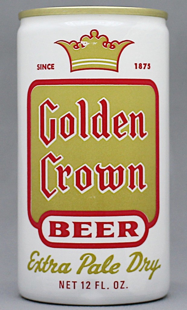 Golden Crown Extra Pale Dry Beer 12 Oz Tab Top Can