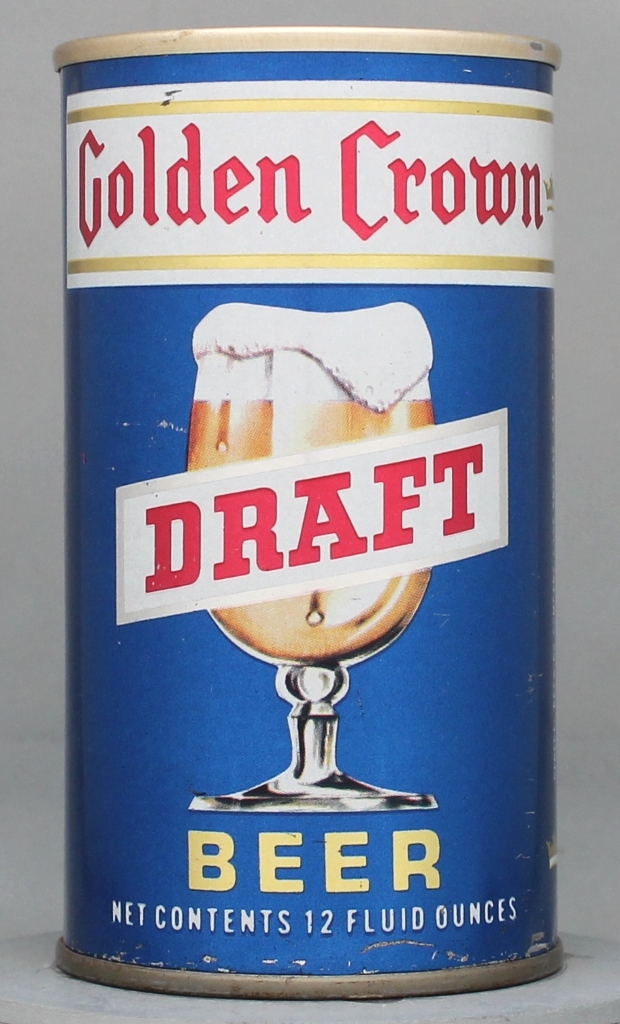 Golden Crown Draft 12 Oz Tab Top Can